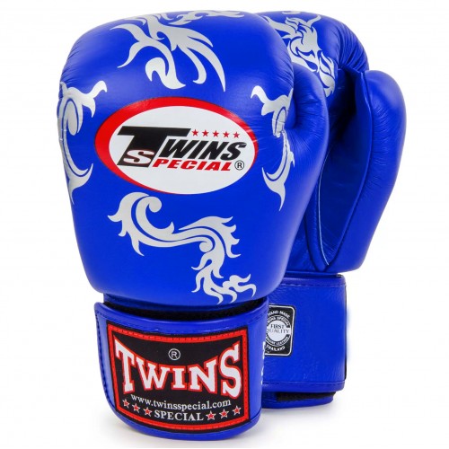 Перчатки для тайского бокса Twins Special (FBGV-30 blue)